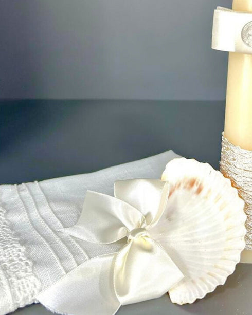 Kit de bautizo con detalles en listón