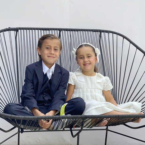 Vestido de ceremonia en lino