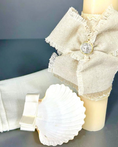 Kit de bautizo lino