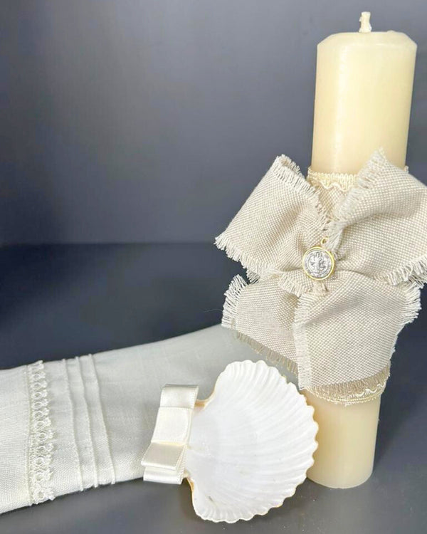 Kit de bautizo lino