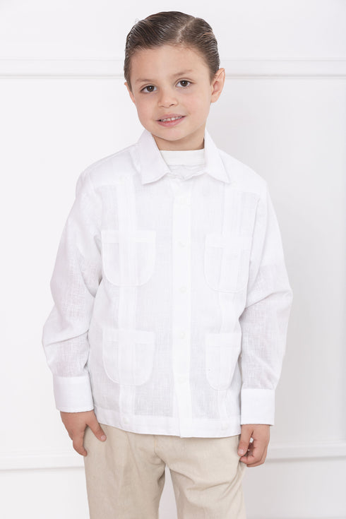 GUAYABERA MANGA LARGA