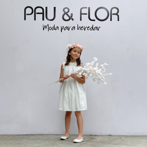 Vestido de niña con encaje portugués en talle, vaporoso, con mucho movimiento, fresco, perfecto para eventos como bodas, xv años, bautizos, cumpleaños de primavera verano.